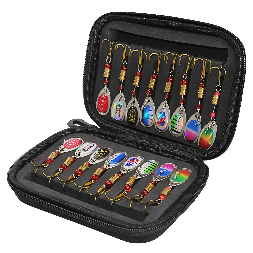 Fishing Accessories Fishing Accessories Set, 16 Pieces Fishing Spinner Fishing Lures Fishing Box