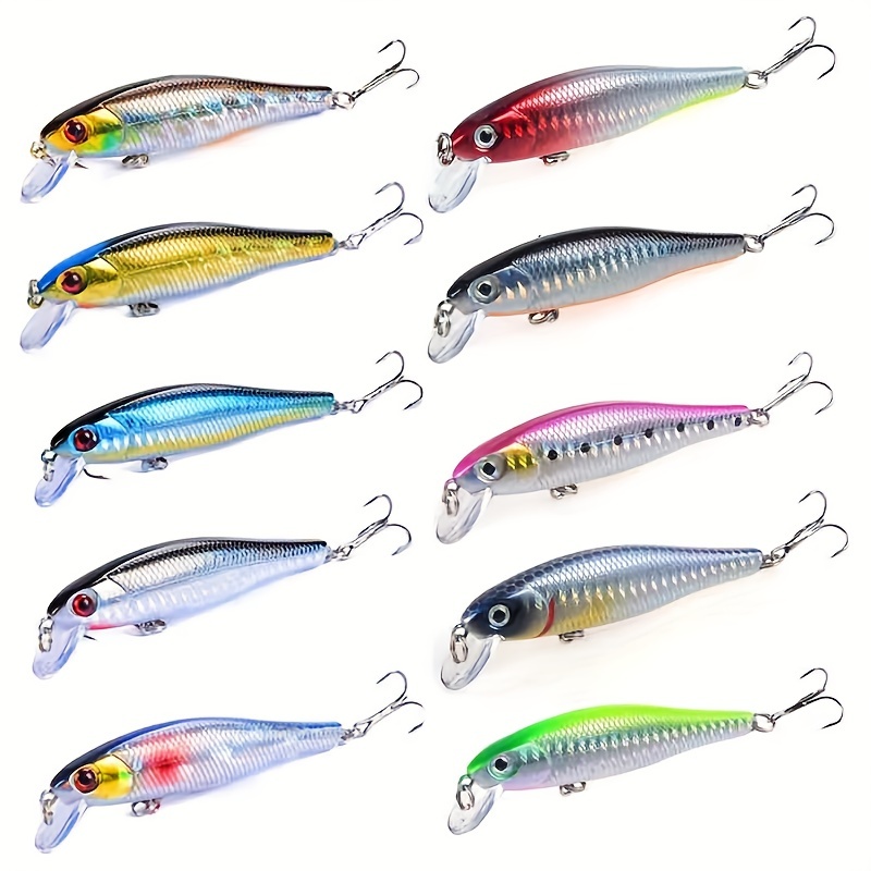 1 Pcs Sinking Rocket Lures Fishing 75mm 13g Minnow Wobbler 9 Corlors Hard  Plastic Pesca Fishing Tackle Accessories