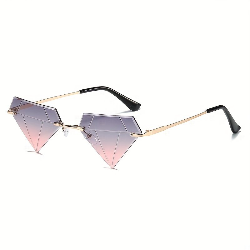 1pc Women's Metallic Accessory Fashion Sunglasses For Travel