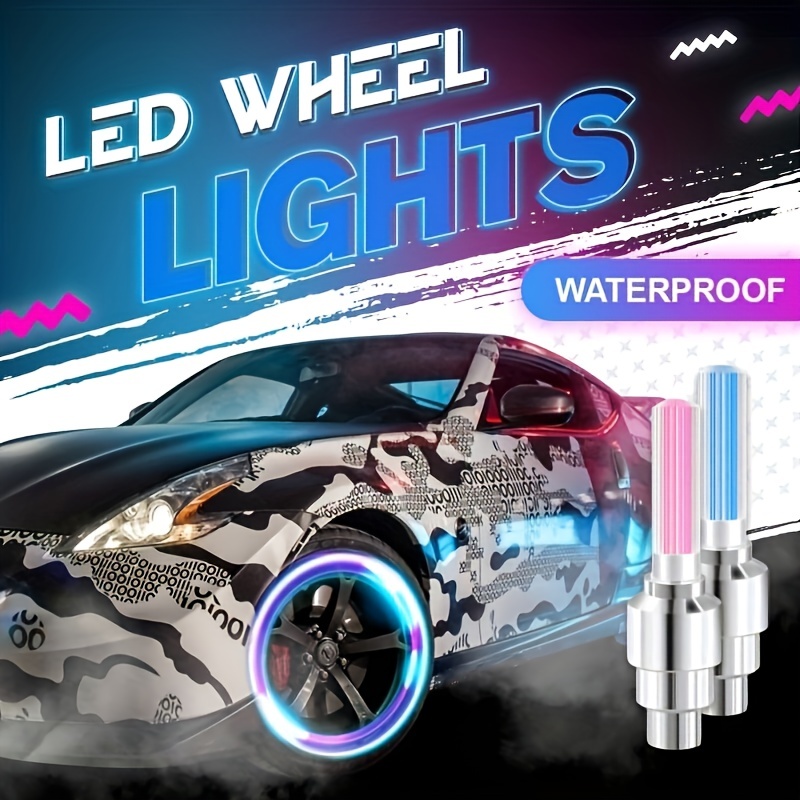 VALVES LED ADAPTABLES: Vélos, Motos, Autos! - LOGOS lumineux réactifs, Fils  lumineux, Accessoires LED, Produits électroluminescents, Gadgets lumineux  innovants
