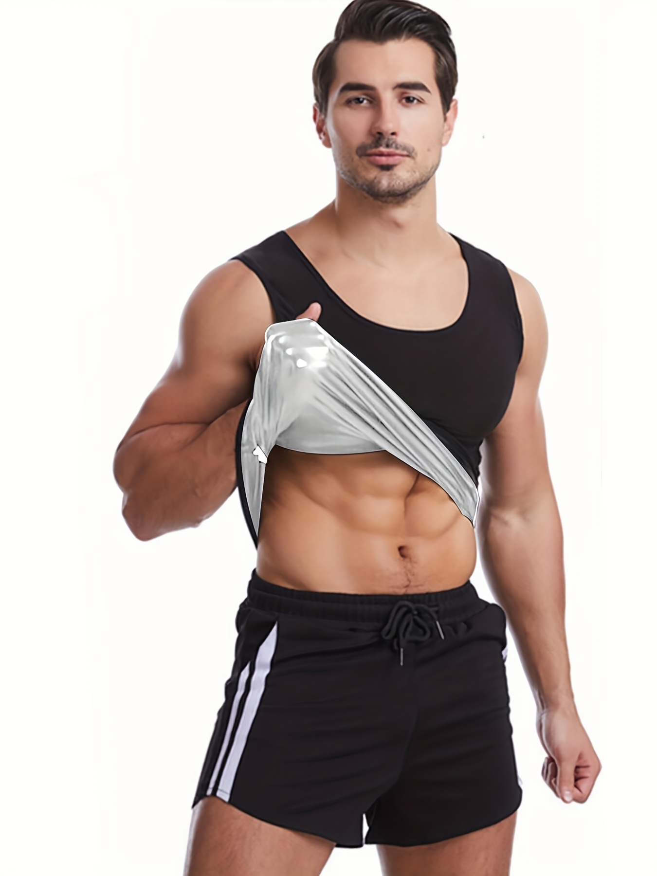 Unisex Compress Tight Top, Slimming Chest Abdomen Compression Shirts Male  Body Shaper Vest