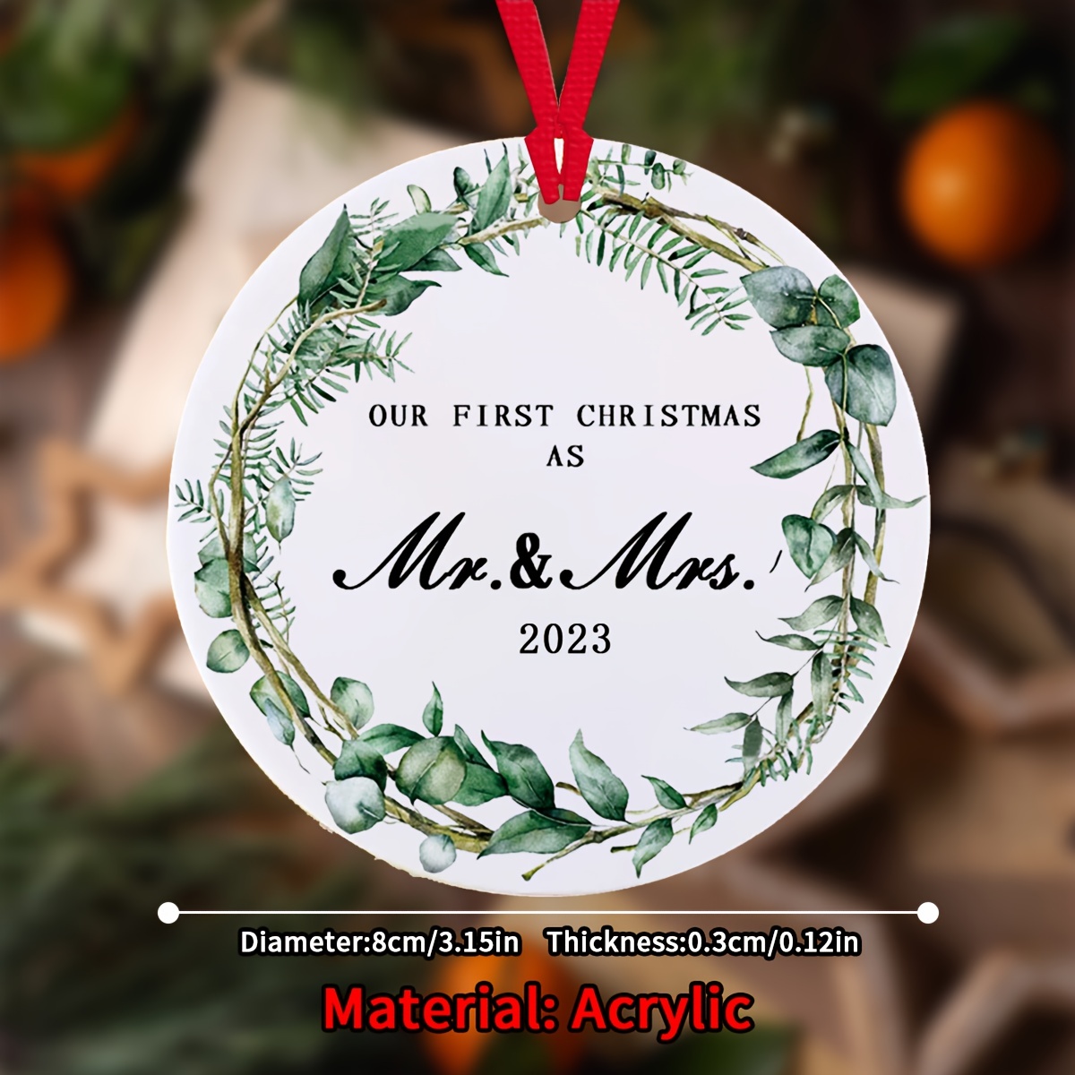 Our First Christmas as Mr. and Mrs Ornament 2023, 1st Christmas