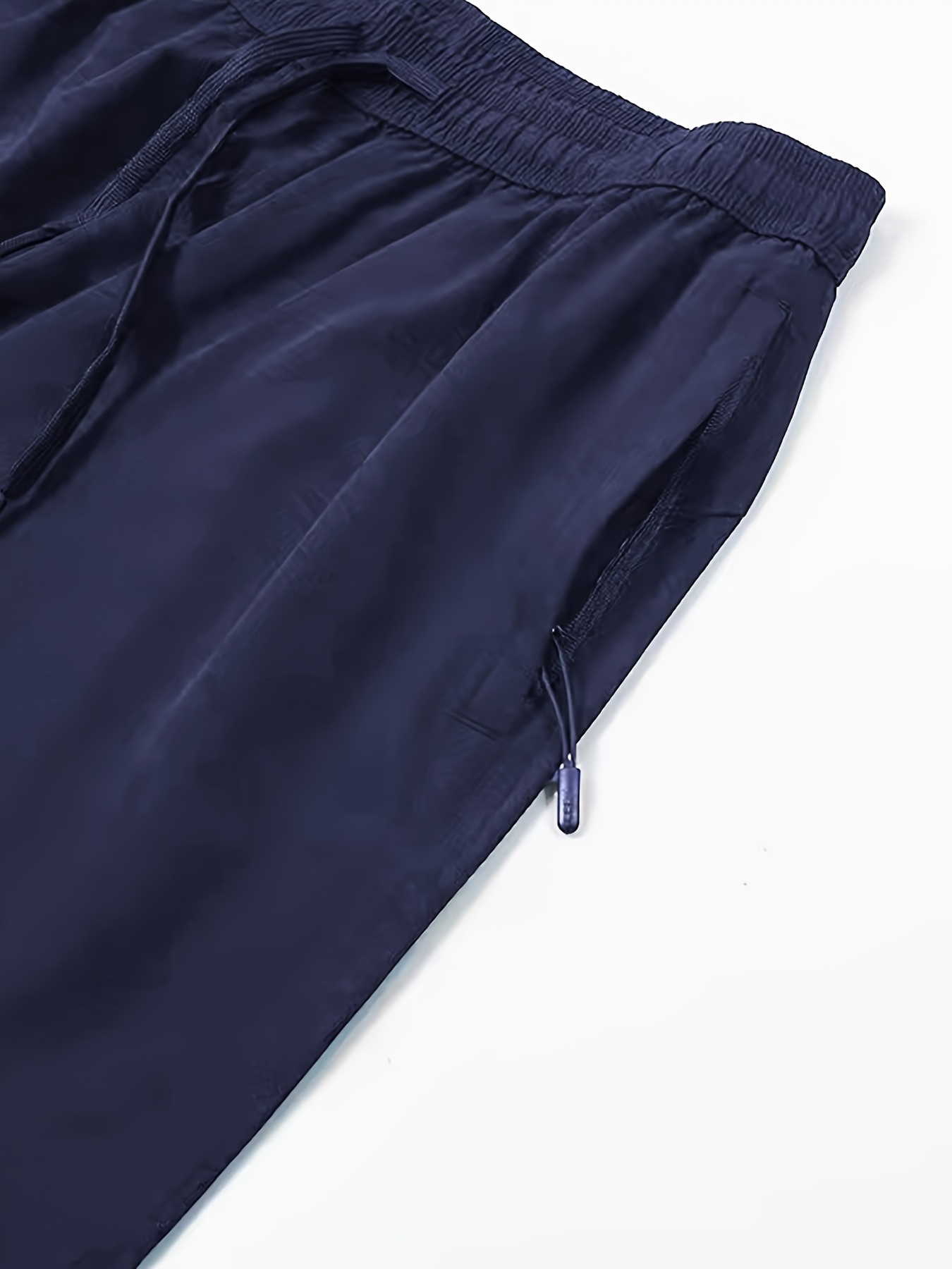 Relaxed Fit Fast-drying Track Pants - Dark blue - Men