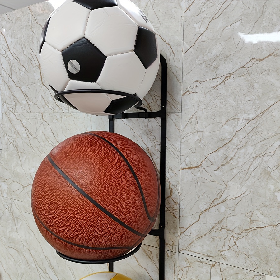 Support mural pour ballon de basketball, volley, football