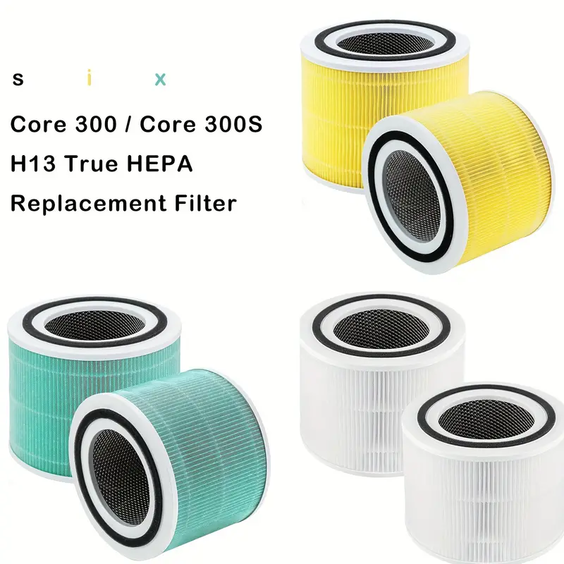  Core 300 Replacement Filt-er Compatible with LEVOIT Core 300 Core  300S Air Purifi-er, 3 in 1 True HEPA Toxin Absorber Core 300-RF-TX Filt-er  Replacement (2 Pack) : Home & Kitchen
