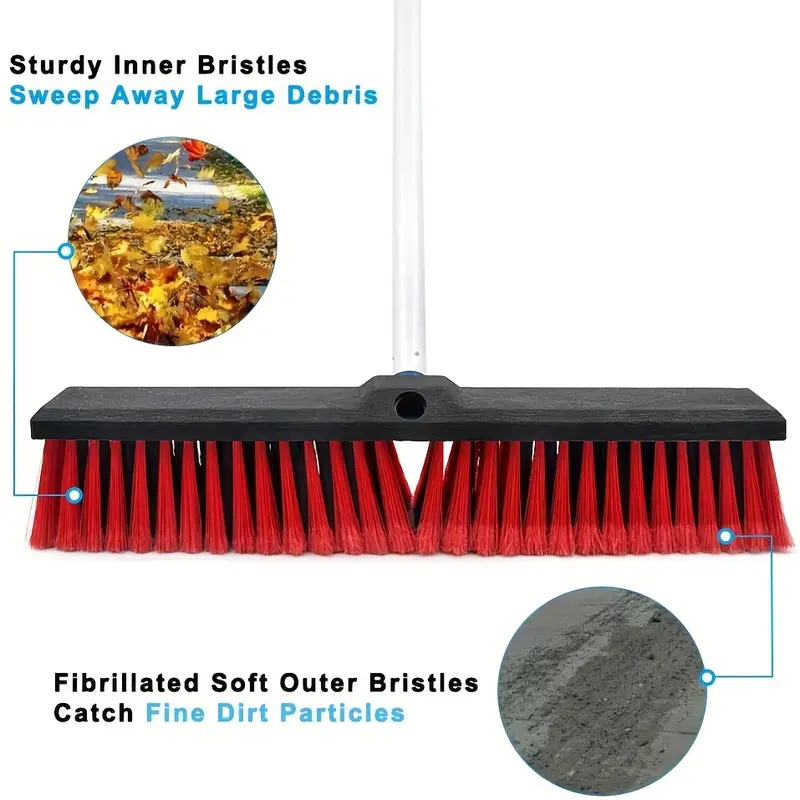 Outdoor Cleaning Brush With Fine & Hard Bristles