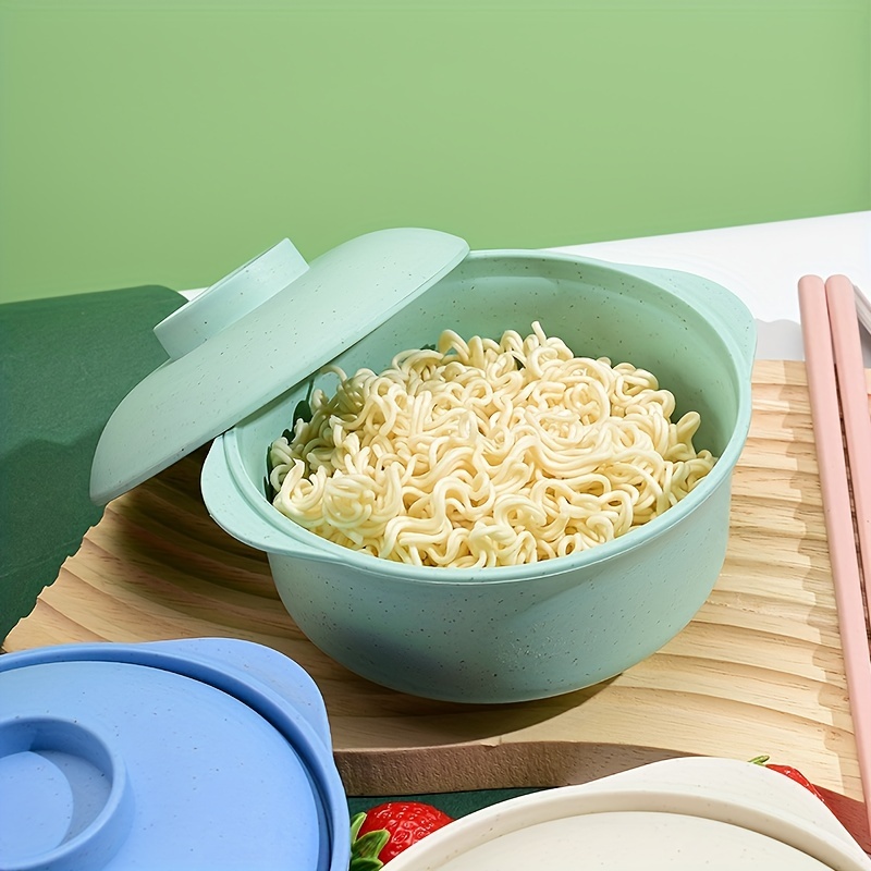 Portable Ramen Bowl with Lid Soup Bowl Salad Bowl Stockpot for