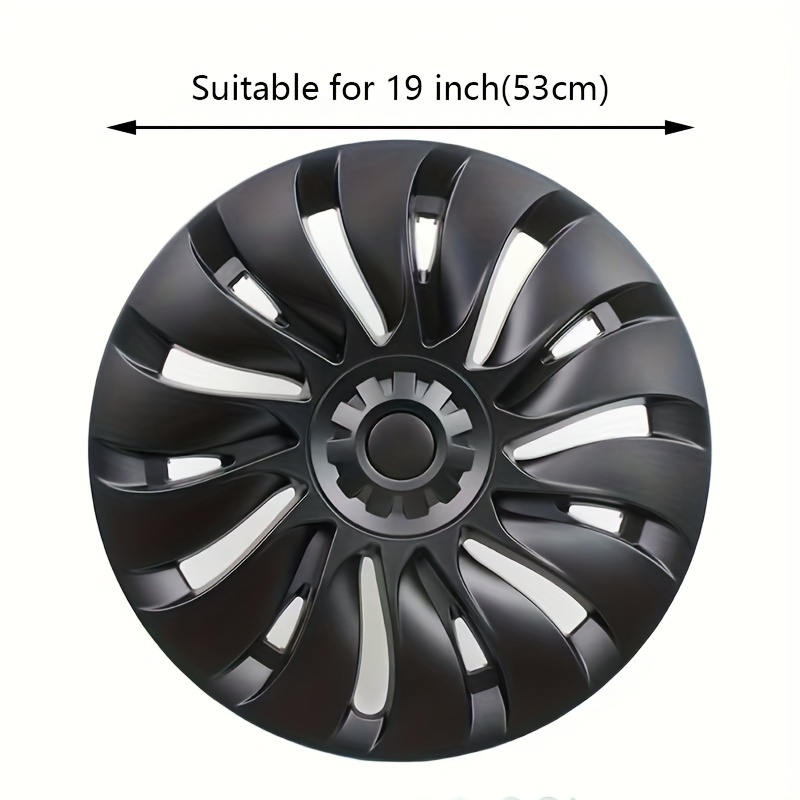 4pcs Enjoliveurs de roue pour Tesla Modèle Y 19 pouces Kit de