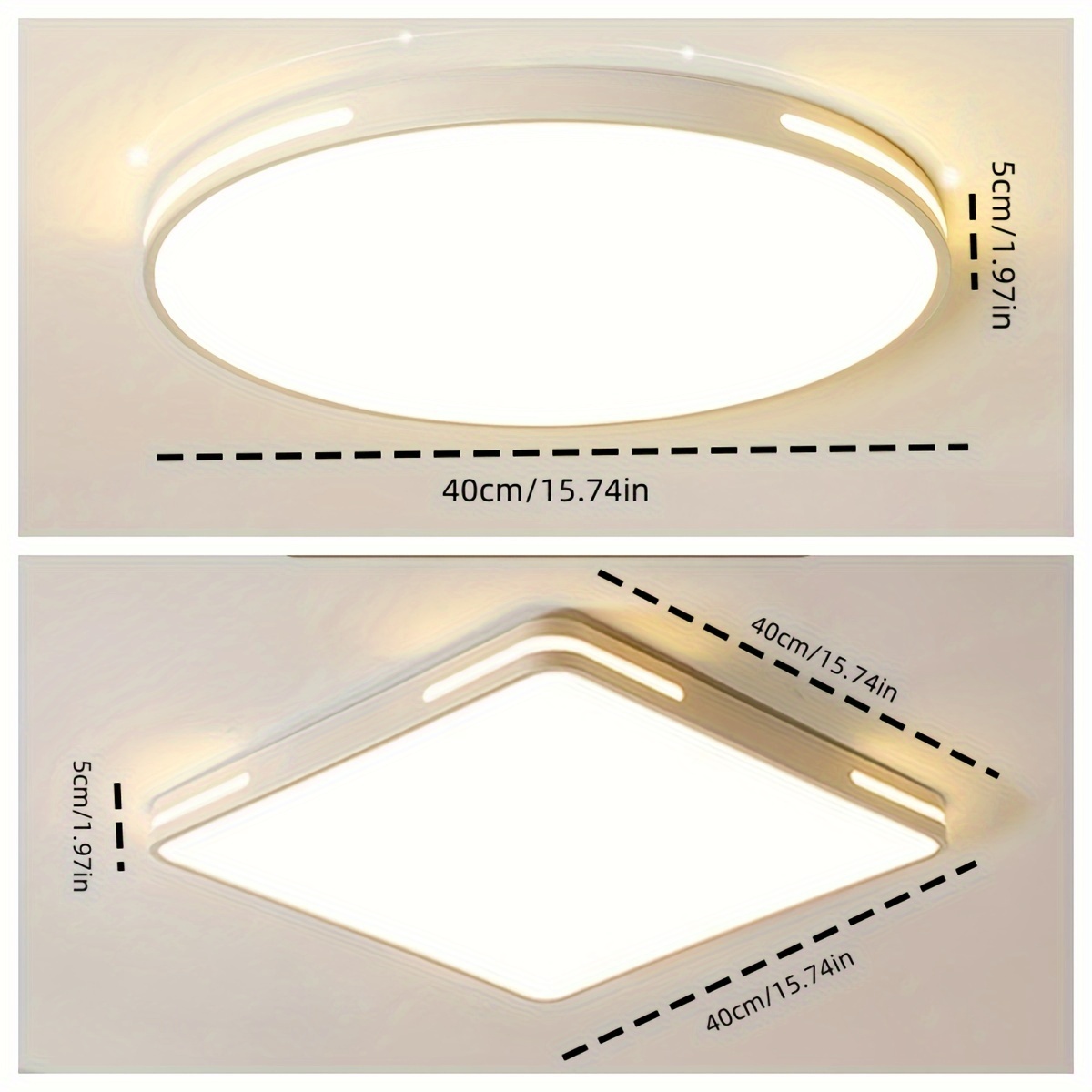 Flat led on sale garage lights