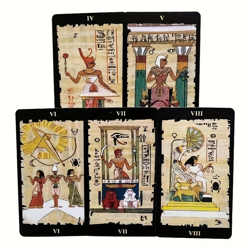 Egyptian Tarot Destiny Cards for Divination with Instructional Guide