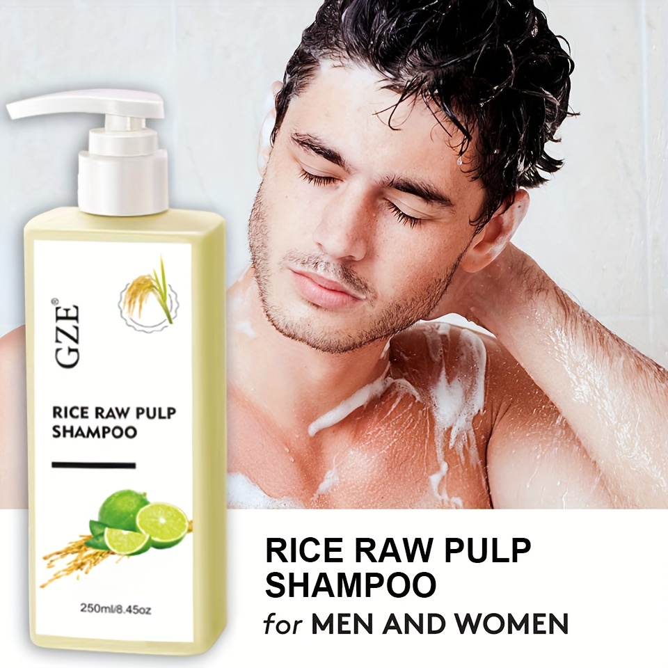 Rice Raw Pulp Shampoo Biotin Hair Care For All Hair Types