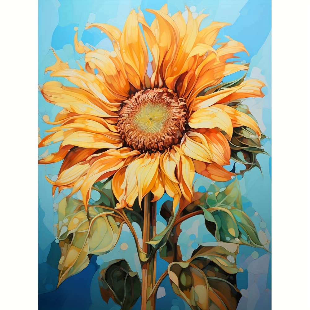 New 5d Diamond Painting Sunflower Diamond Painting For Home Decor And Gifts  - Temu