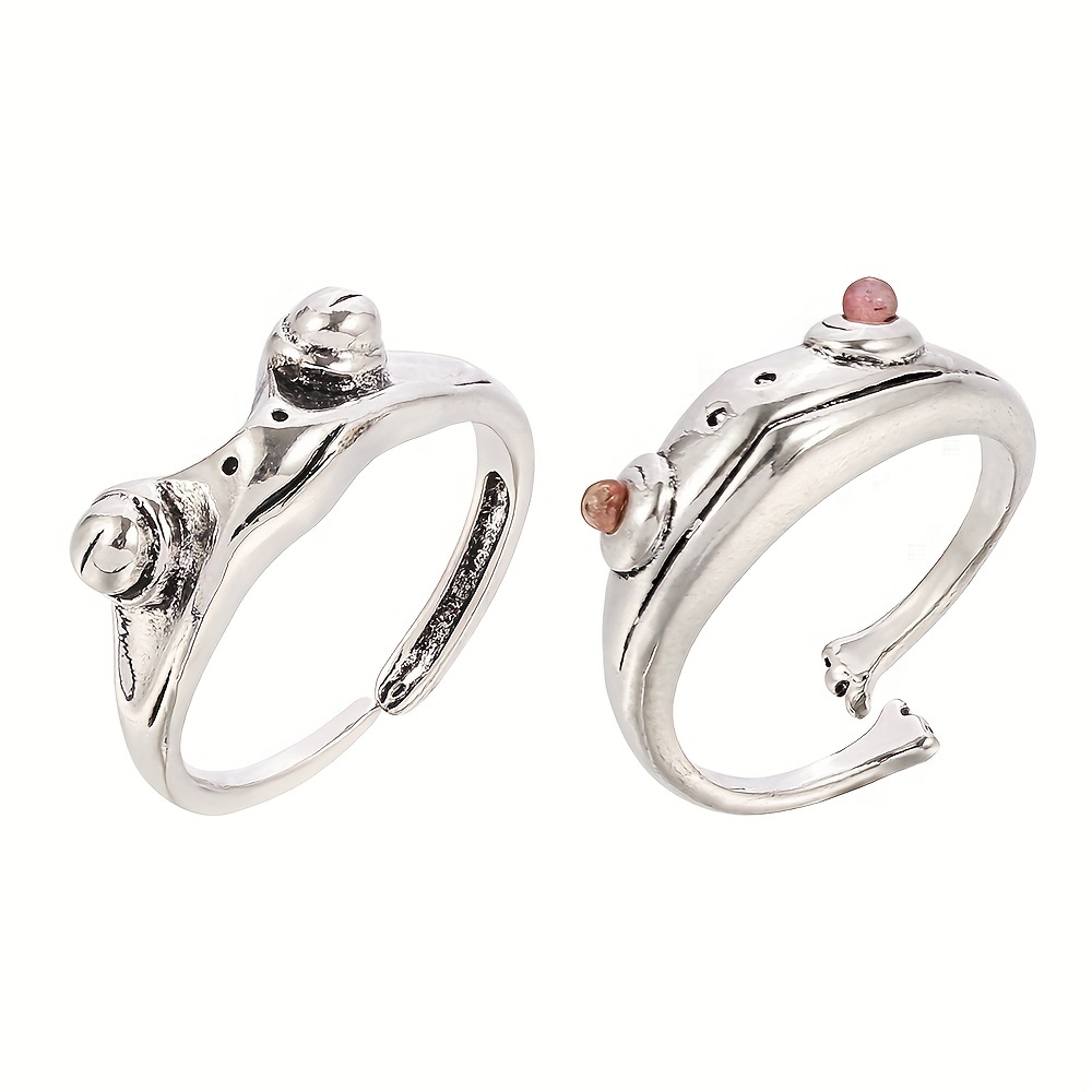 Men's Retro Frog Ring Adjustable