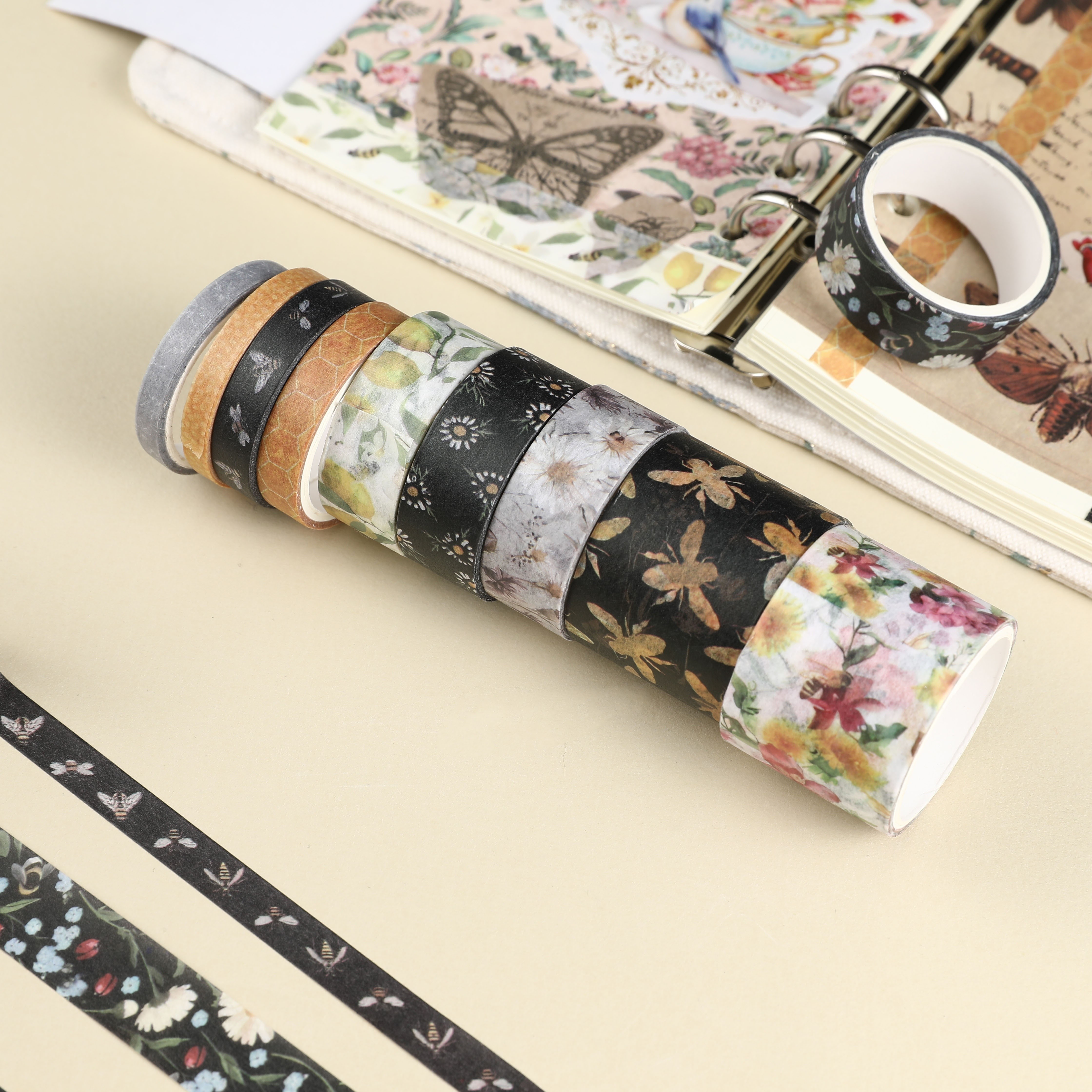 10Pcs/set DIY Diary Masking Tape Very Fine Washi Tape Decorative