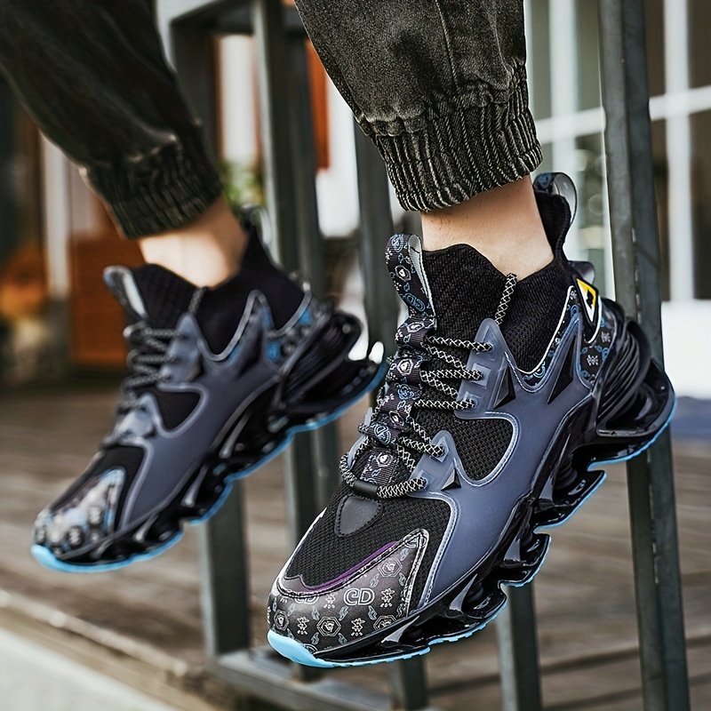 Men's Comfy Breathable Woven Knit Running Shoes