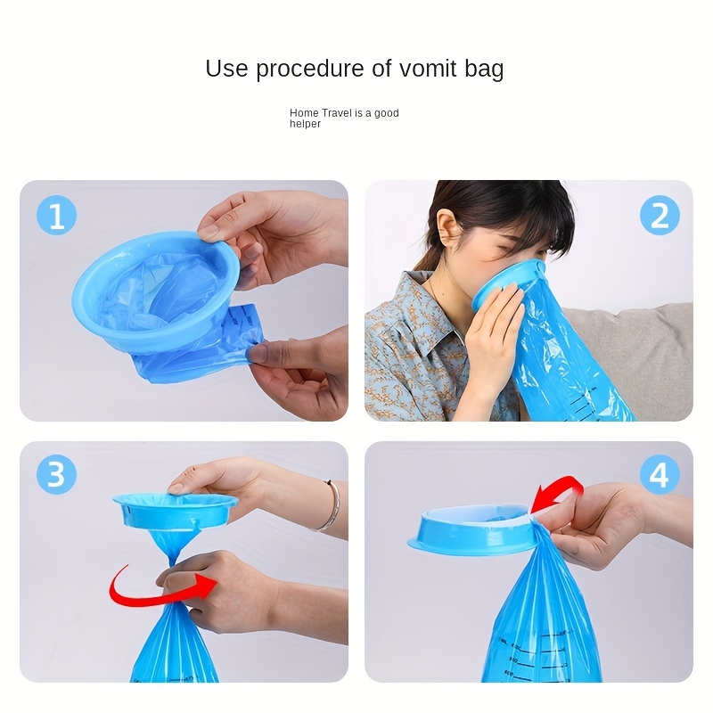 1pc, Sac De Vomissement Jetable, Sac Anti-vomissement Pour Voyage En  Voiture, Urgence Nausée Maternelle, Sac De Vomissement Pour Bébé Scellé À