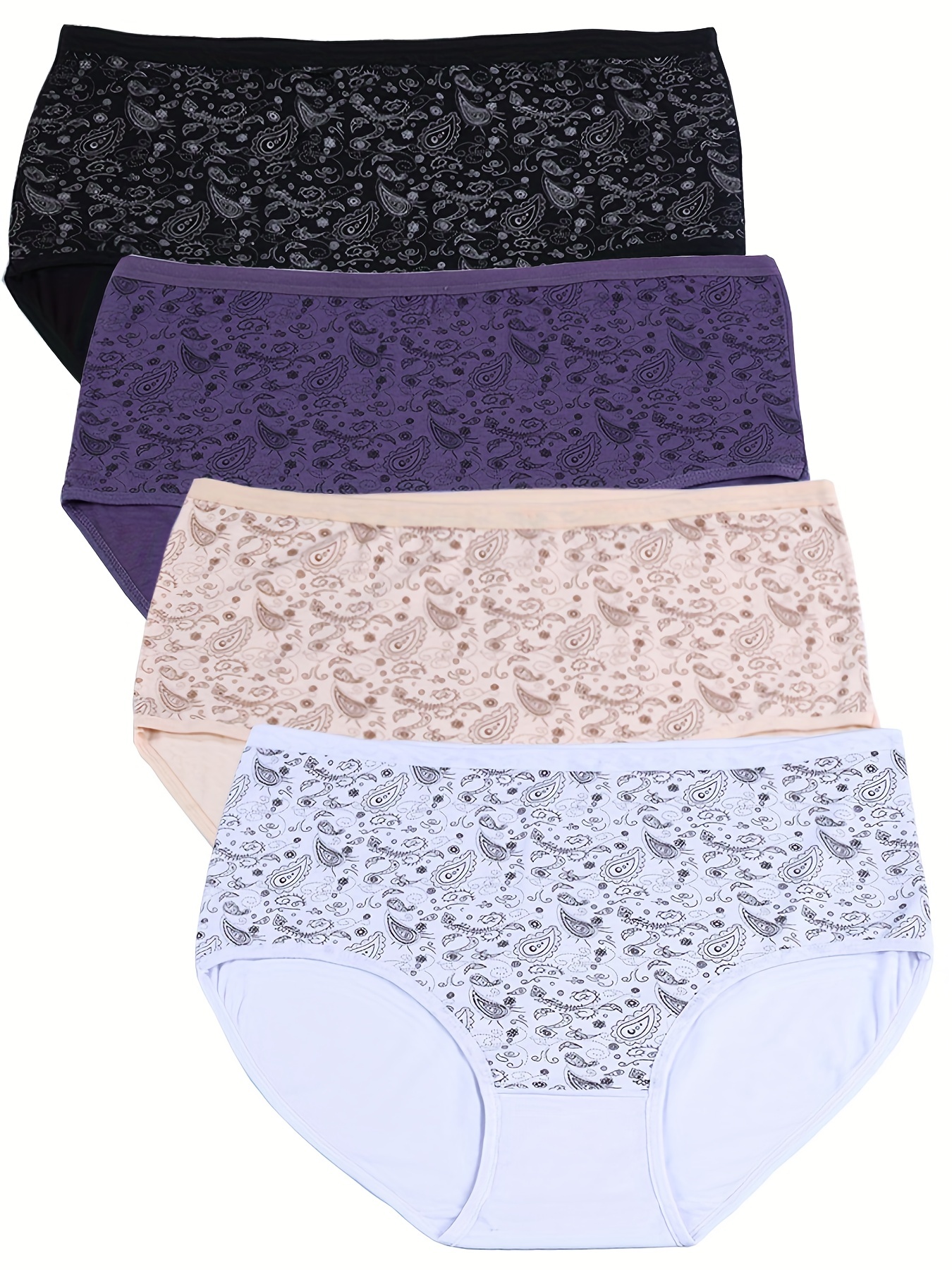 4 Pack Plus Size Elegant Underwear Conjunto Cuatro Piezas - Temu