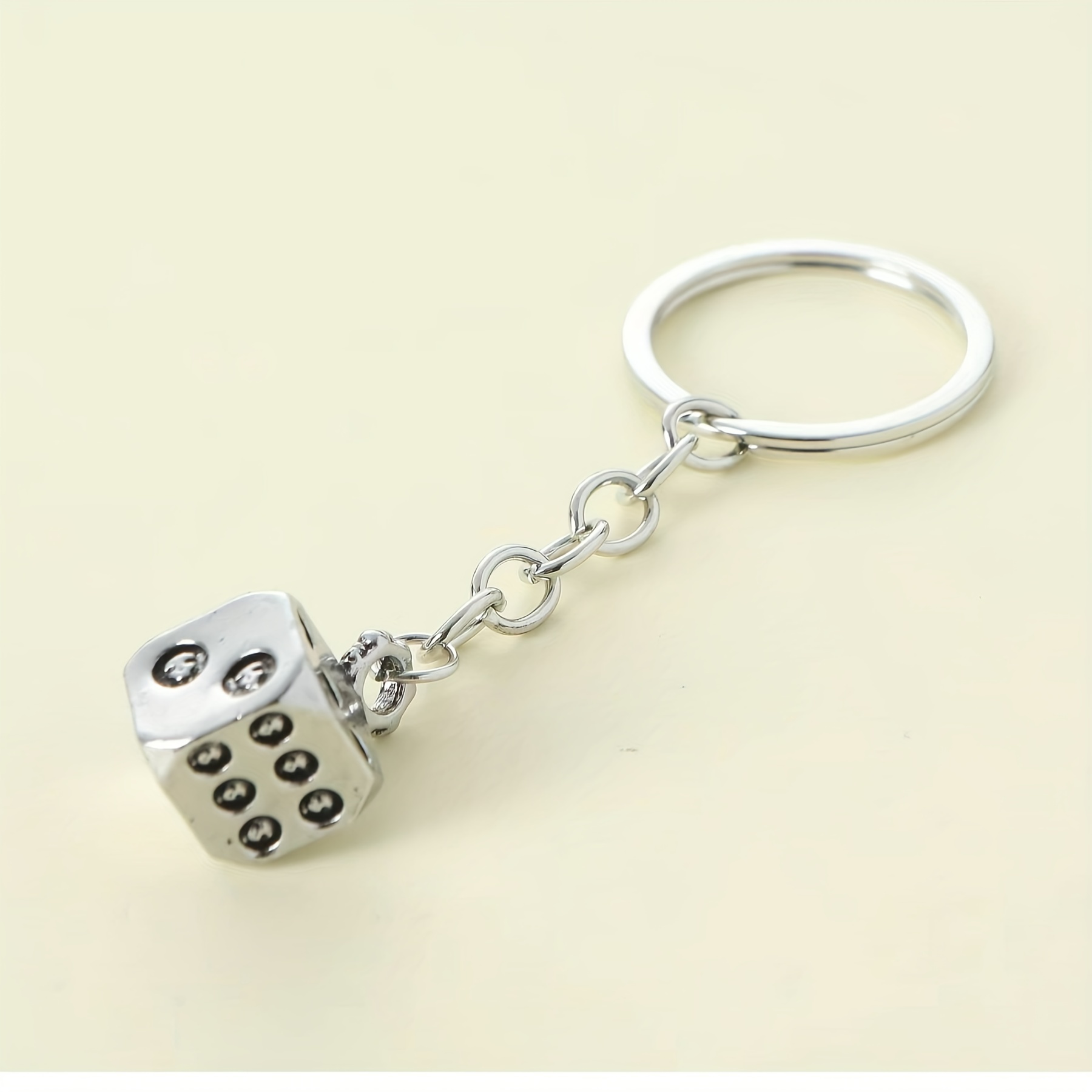 Ludo Dice Metal Key Chain