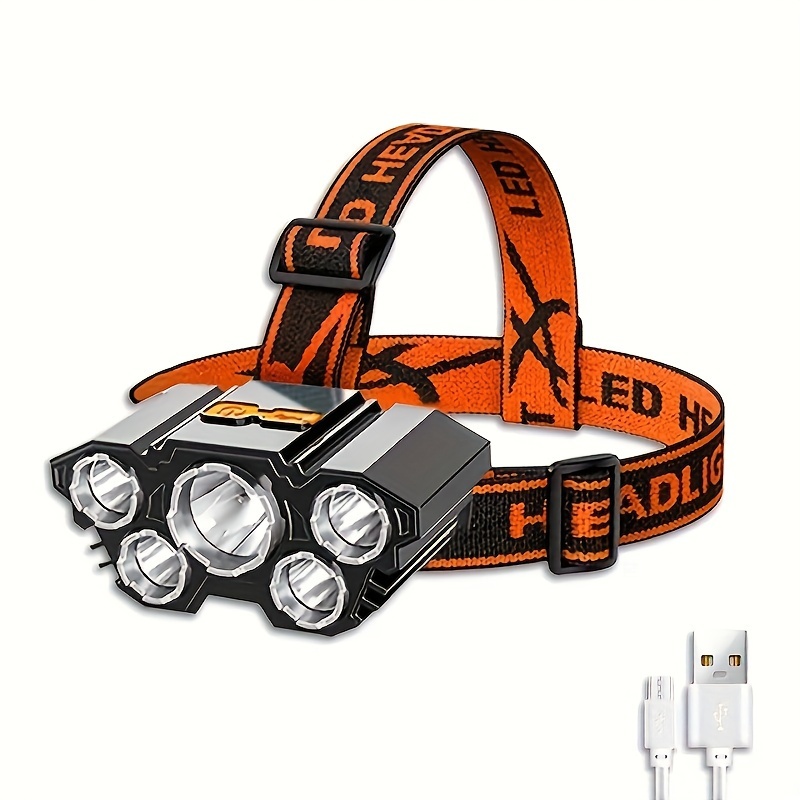 Lumières de Course à Clip, 2 Pièces Lampe Frontale LED Rechargeable USB,  Lampe de Course avec 4 Modes d'Éclairage, Lampe de Sécurité avec Clip pour  Le