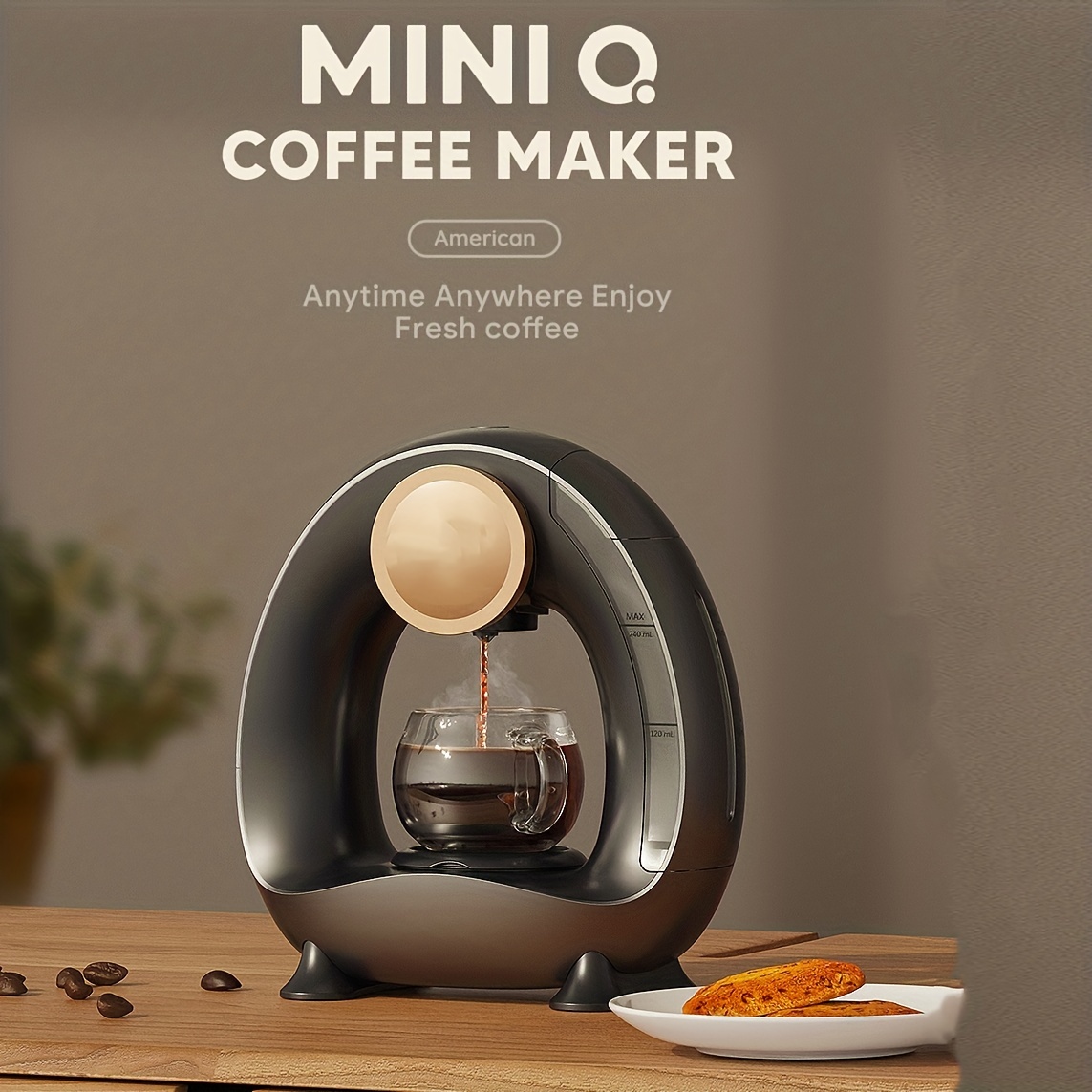 1pc Mini Portable Hand-press Coffee Maker, No Electricity Needed