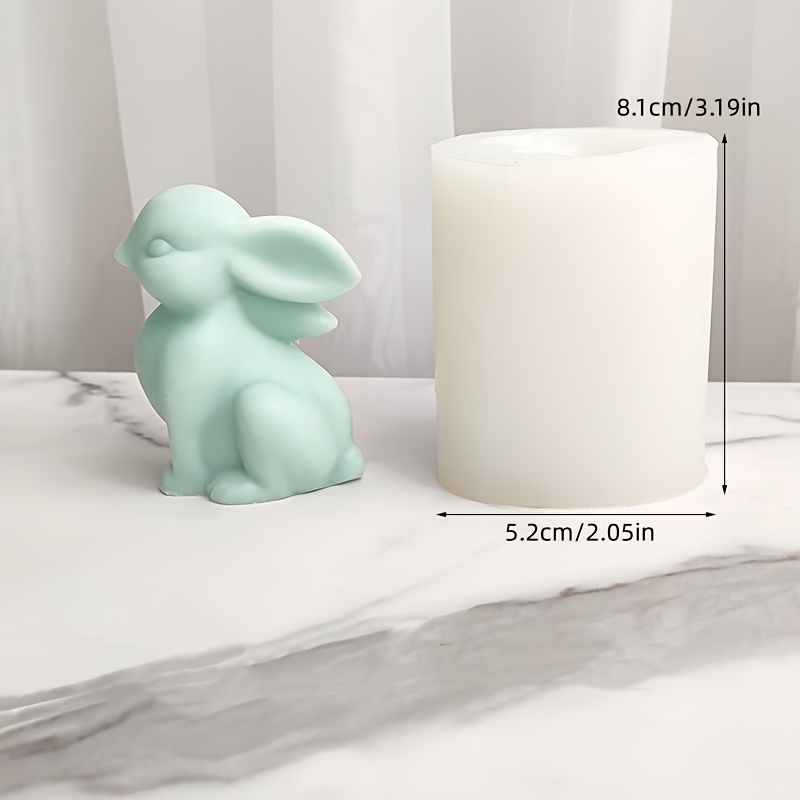 Standing Cute Rabbit Silicone Molds DIY Handmade Scented Candle