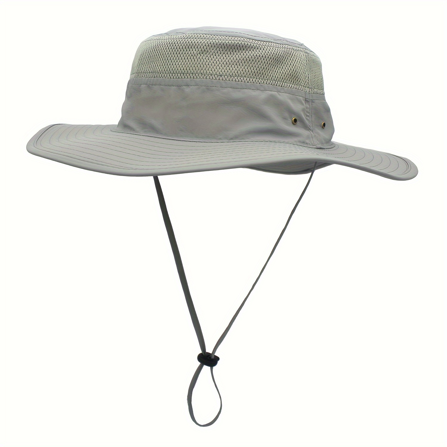 Wide Brim Waterproof Safari Mesh Bucket Hat with Logo -   | Bucket Hats