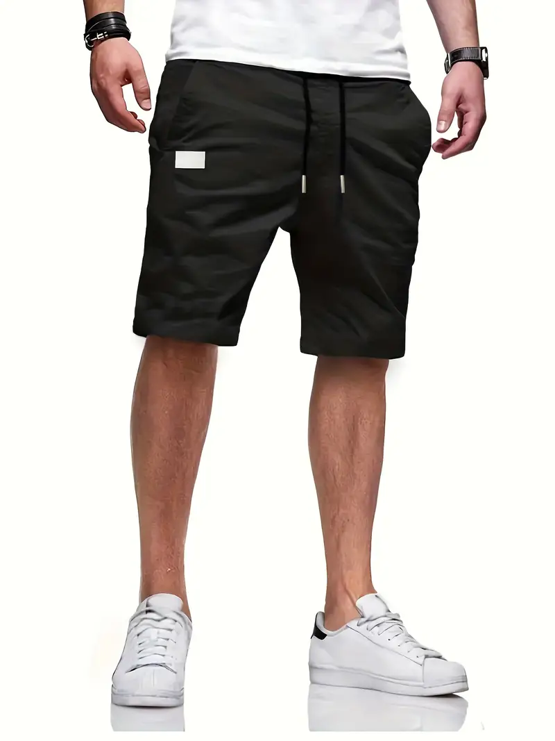 Breathable Men's Drawstring Cargo Short Pants Flap Pocket - Temu Canada