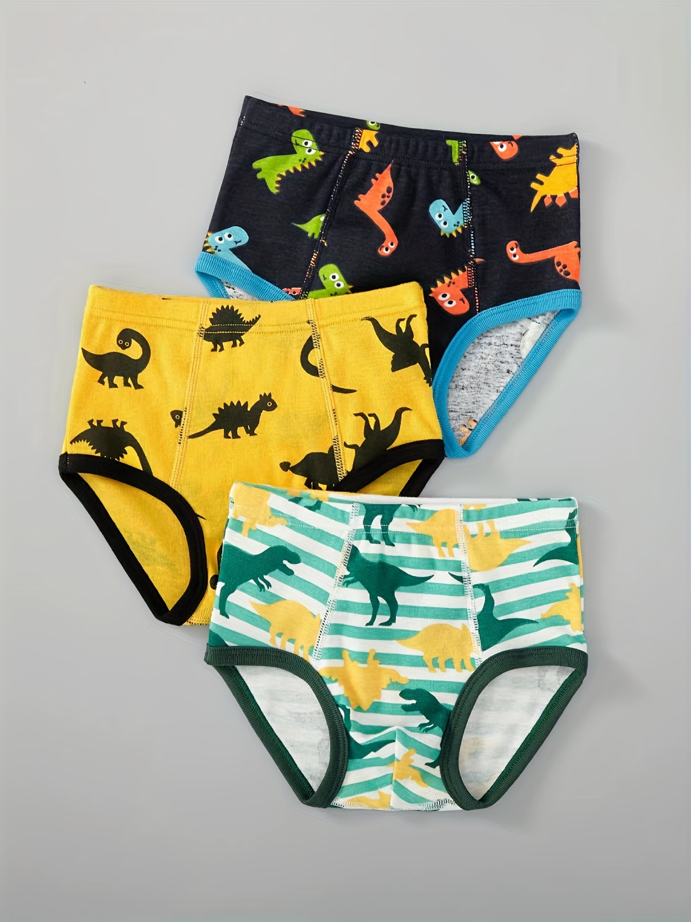 Baby Soft Underwear Little Boys Dinosaur Briefs Toddler - Temu