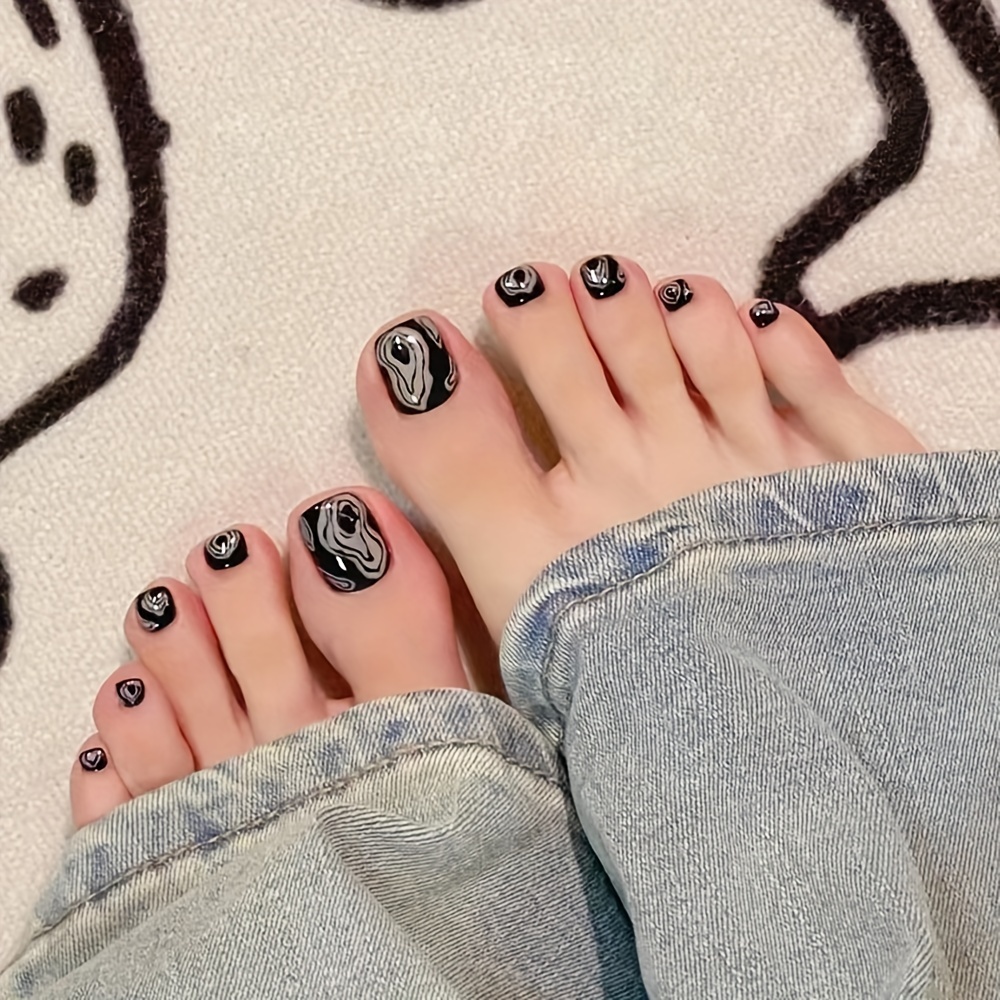 White Toe Nails - Temu