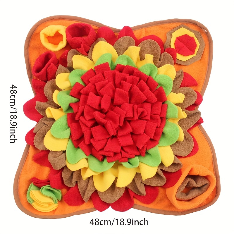 Interactive Sunflower Pet Snuffle Mat Slow Feeder Dog Puzzle - Temu