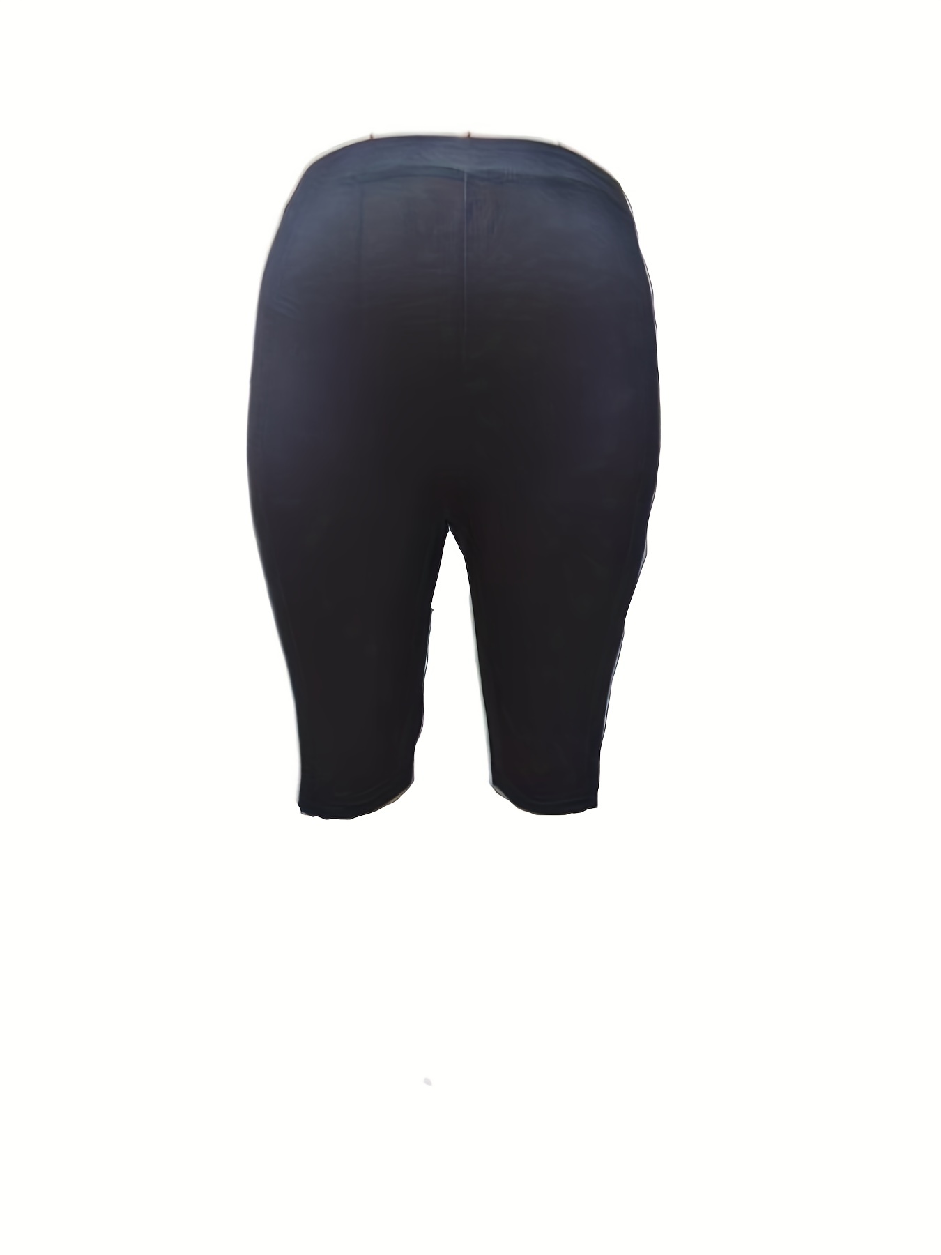 Plus Size Casual Leggings Shorts Esportivos de Média - Temu Portugal