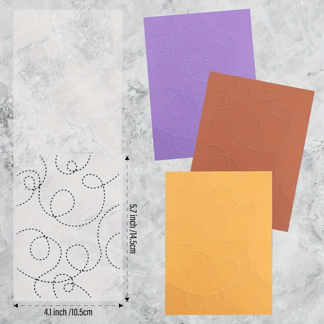 Embossing Folders for Card Making,10.5x14.5cm Bamboo Plastic