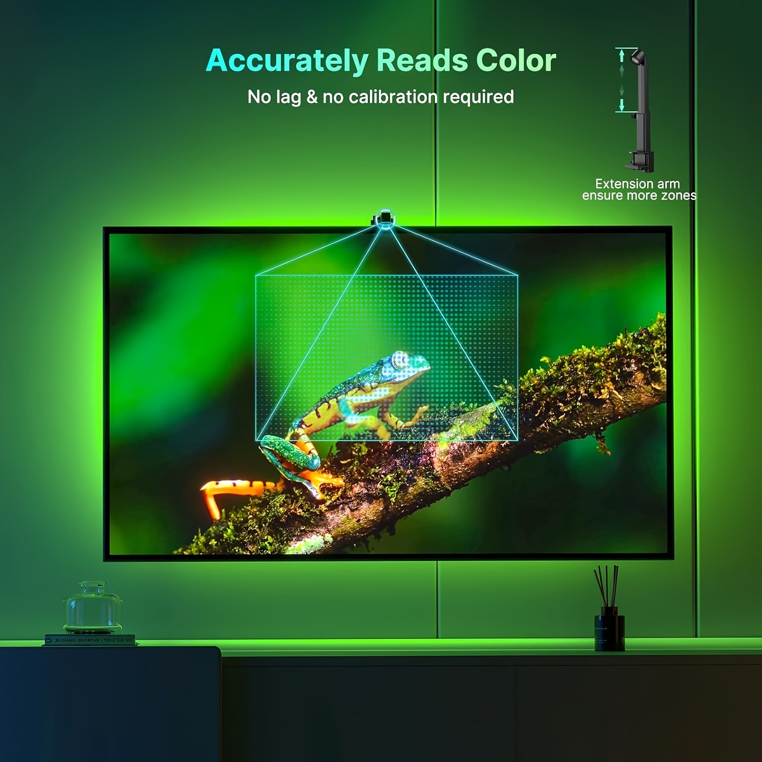 Smart Tv Led Backlight Strip Lights Sensor Camera Music Sync - Temu