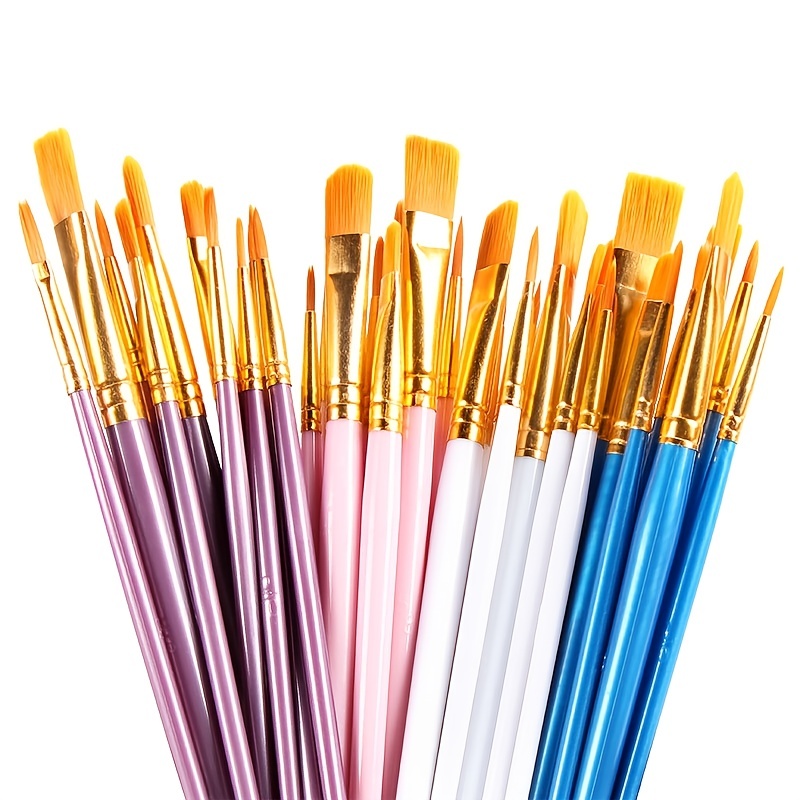 Paint Brushes Set, Nylon Artist Acrylic Paint Brushes For Acrylic Oil  Painting Watercolor Painting, Face Art And Rock Painting Supplies - Temu  Sweden