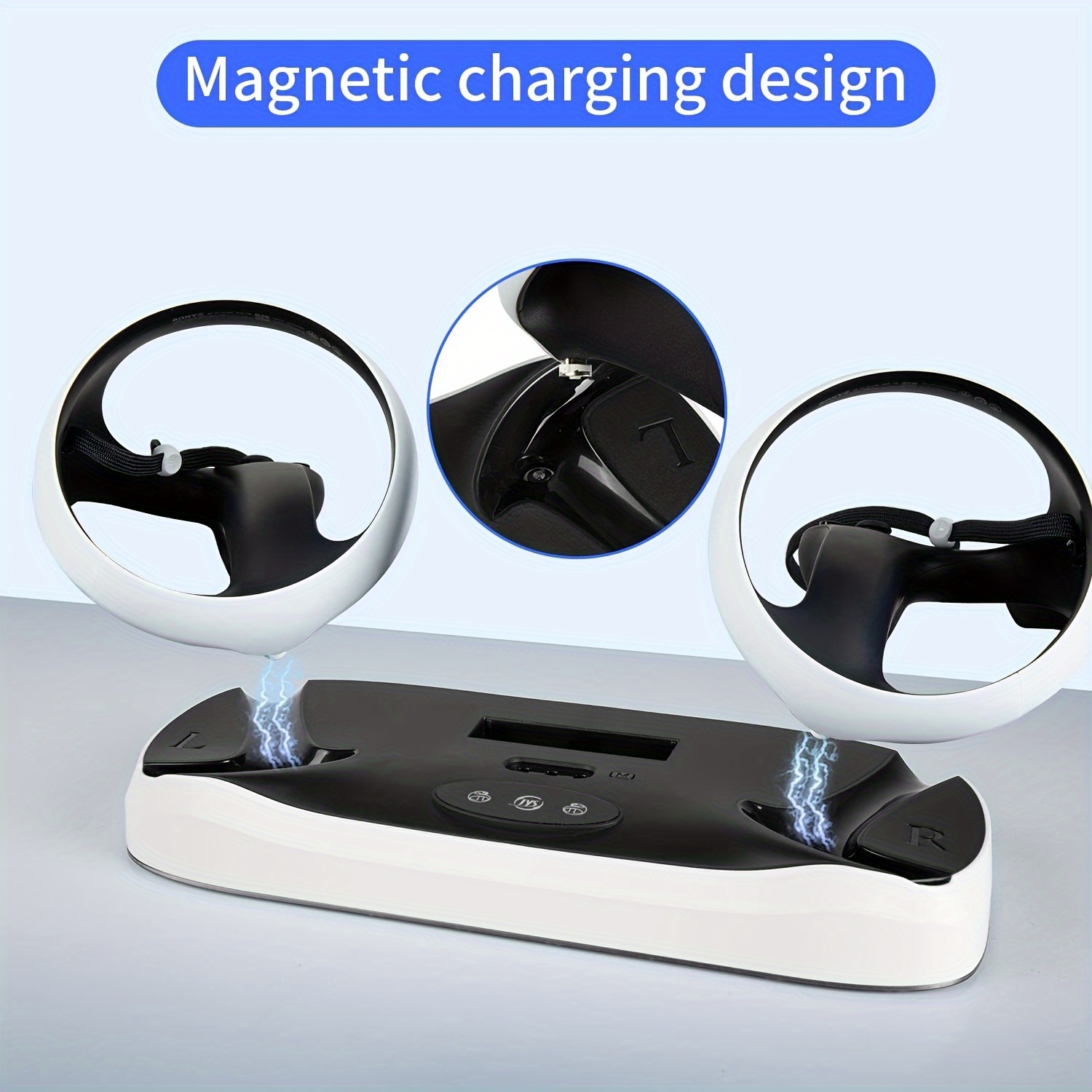 For PS5 VR2 Game Controllers Charger Magnetic Charging Stand