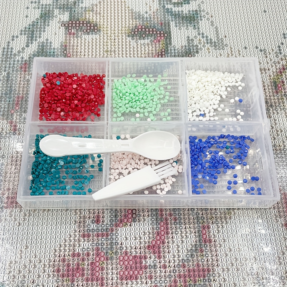 Transparent Diamond Painting Tray Kits Large Capacity - Temu