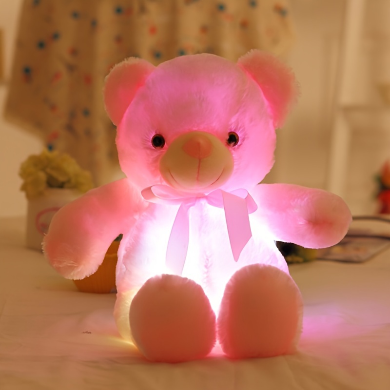 Orso Cartone Animato Luminoso, Orsacchiotto, Orso Luminoso Di Peluche, Giocattolo  Morbido, Ornamento Per La Biancheria Da Letto, Regalo Di Compleanno, Regalo  Di Capodanno - Temu Italy