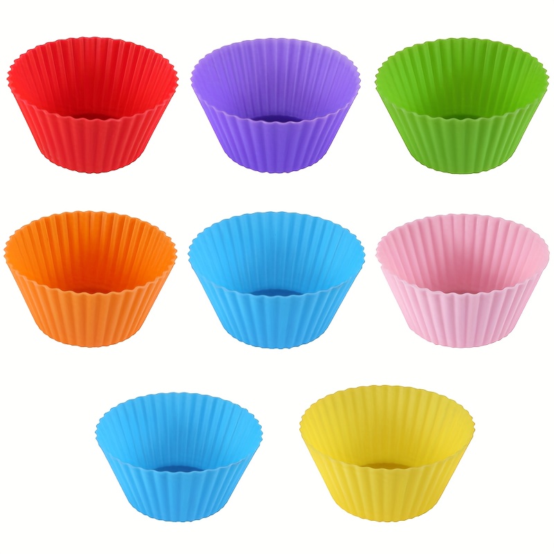 7cm round cake cups silicone muffin cups diy baking mould silicone pudding  cake mould