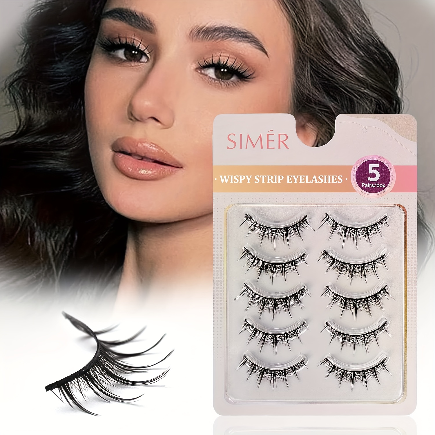 False Eyelashes Manga Lashes Natural Look 3D Wispy Fake Eyelashes Spiky Anime  False Lashes Short light Volume Asian Eye Lash 5 - AliExpress