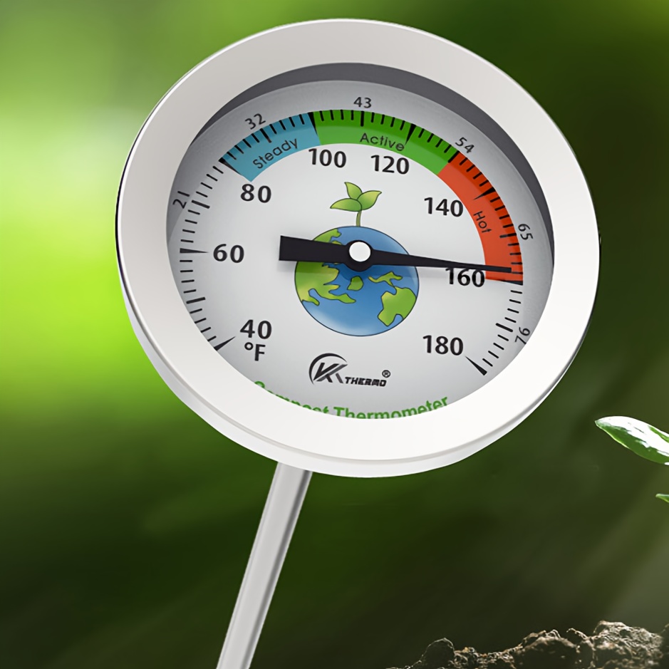 Compost Soil Gardening Thermometer Stainless - Temu