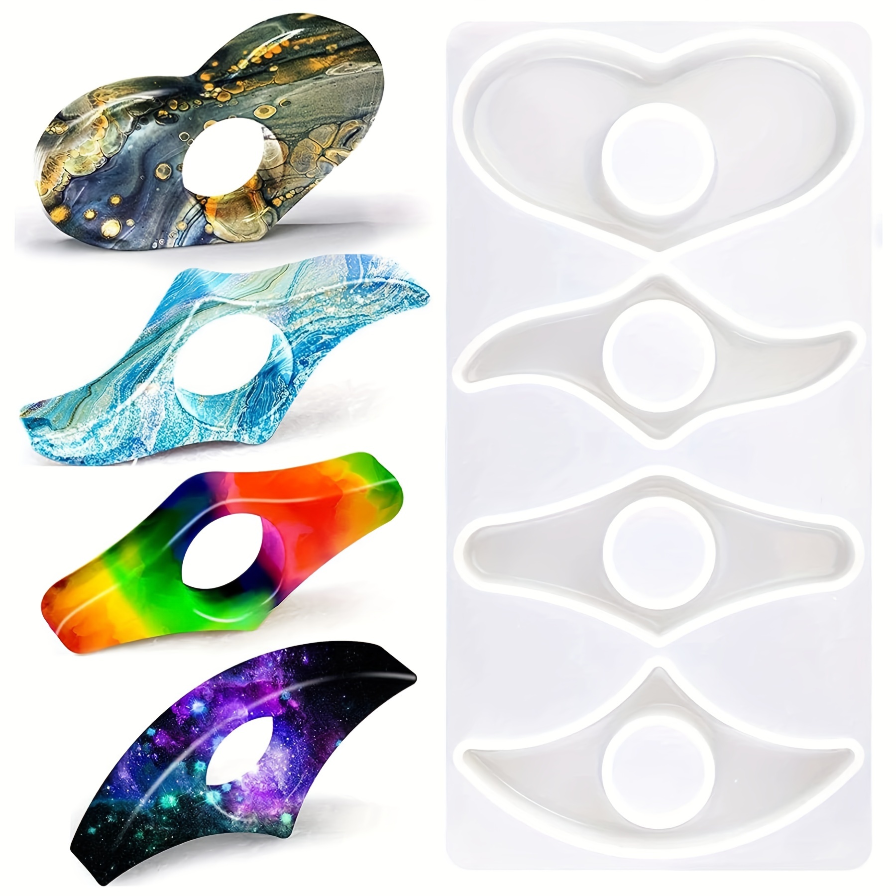 Bookends Resin Molds Geode Book Organize Resin Molds Silicone