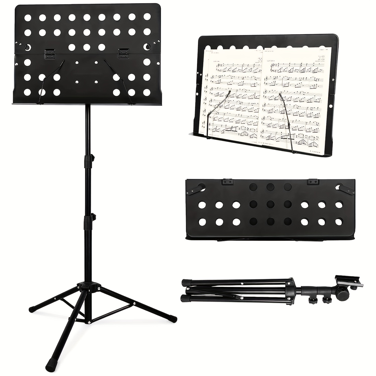 Portable Collapsible Sheet Music Stand With Carrying Bag - Adjustable,  Lightweight, And Sturdy - Temu Kuwait