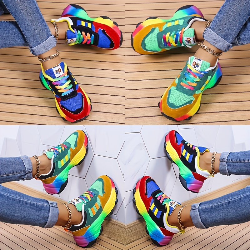 Zapatillas multicolores de mujer
