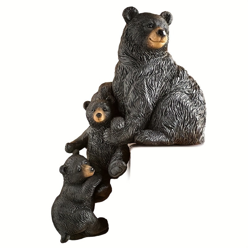 Mama Bear and Cubs Yard Figurine