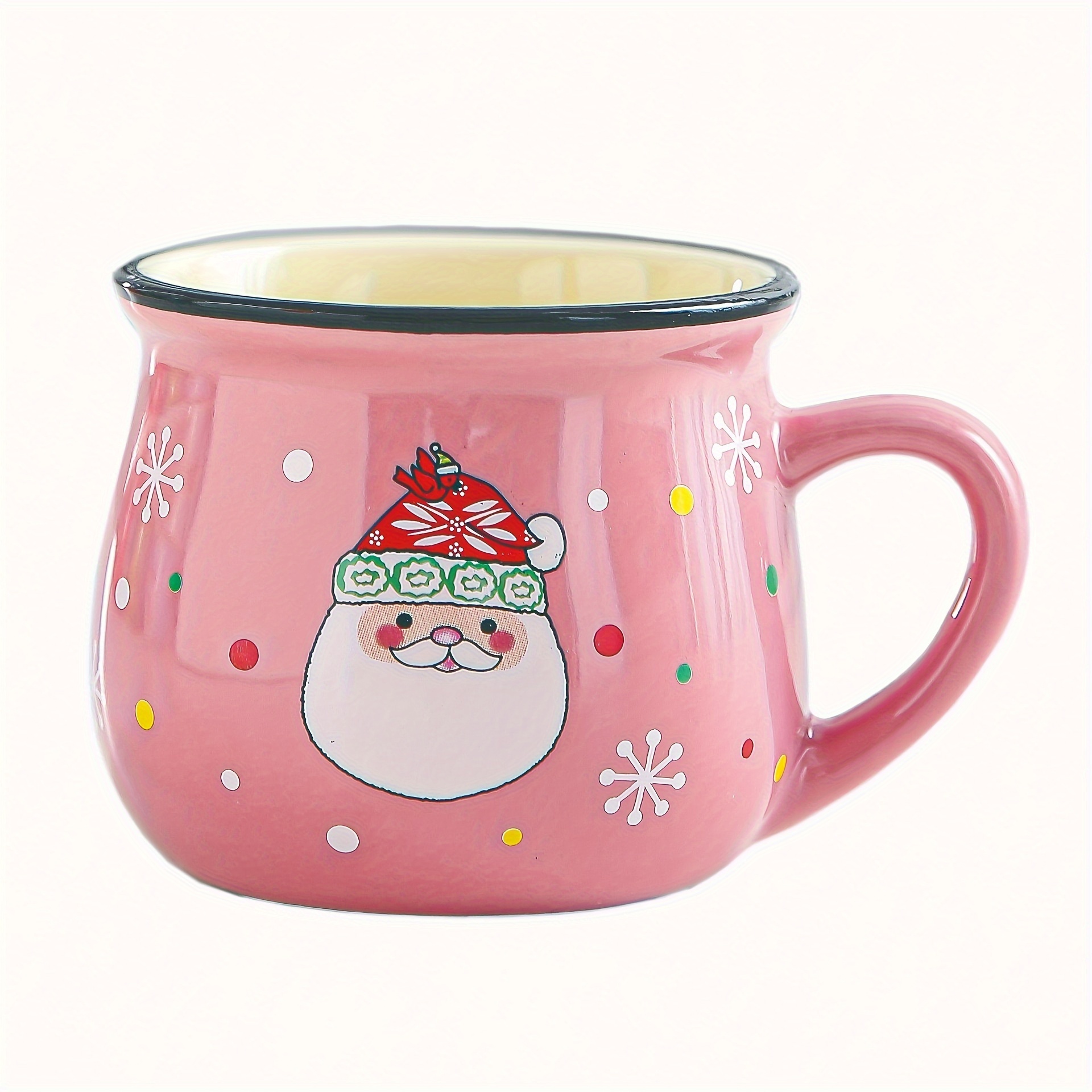 Christmas Mug Coffee Milk Breakfast Mug Santa Claus Ceramics Cup
