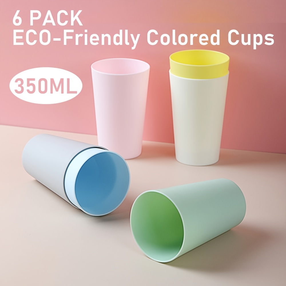 Plastic cups and reusable cup vending, printed and coloured cups