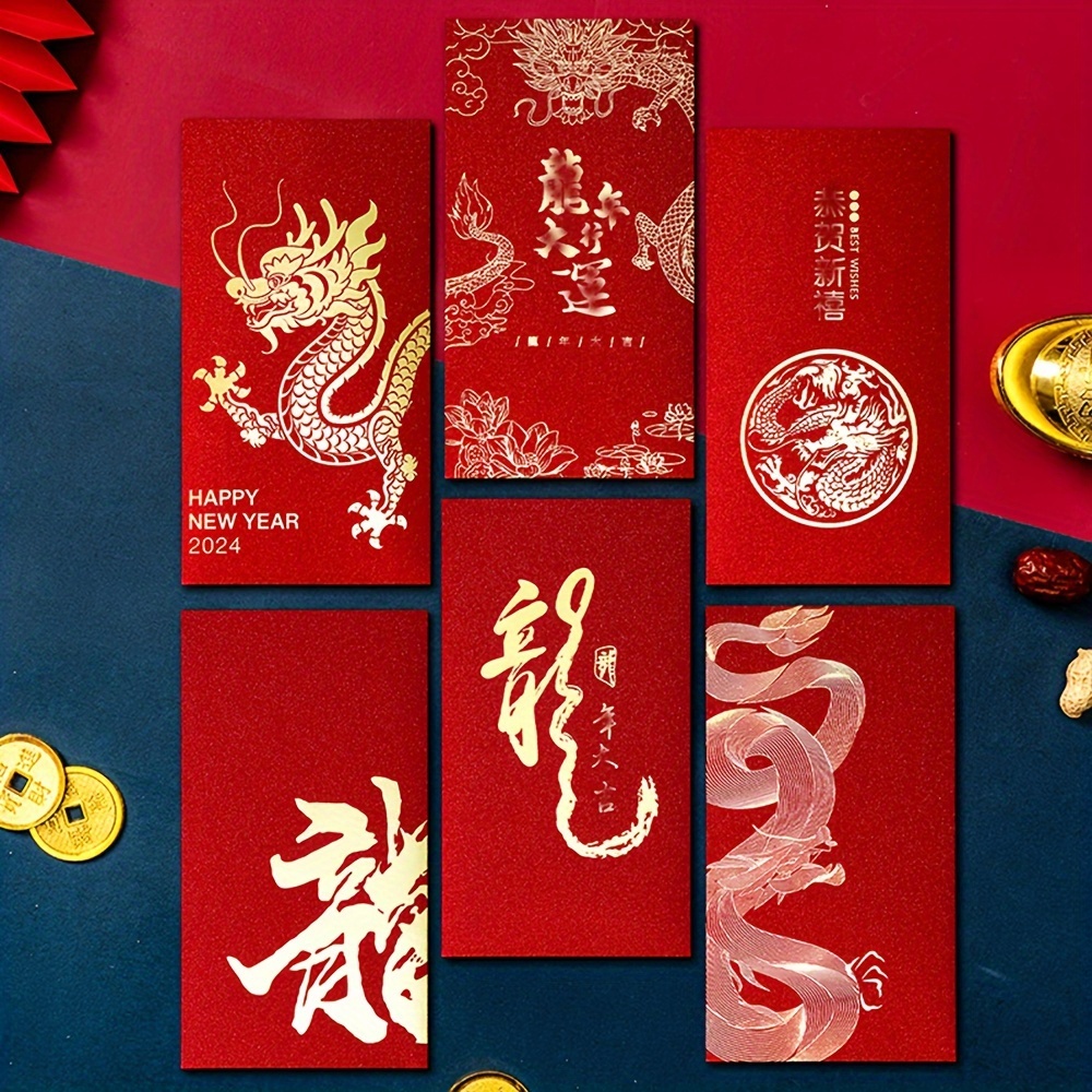 Temu 2024 Year of Gragon Red Envelopes starting at $