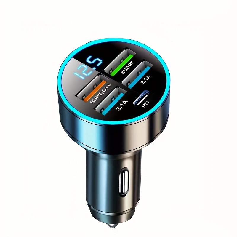 For Apple iPhone 15 Pro Max Plus USB Car Charger Cigarette Lighter