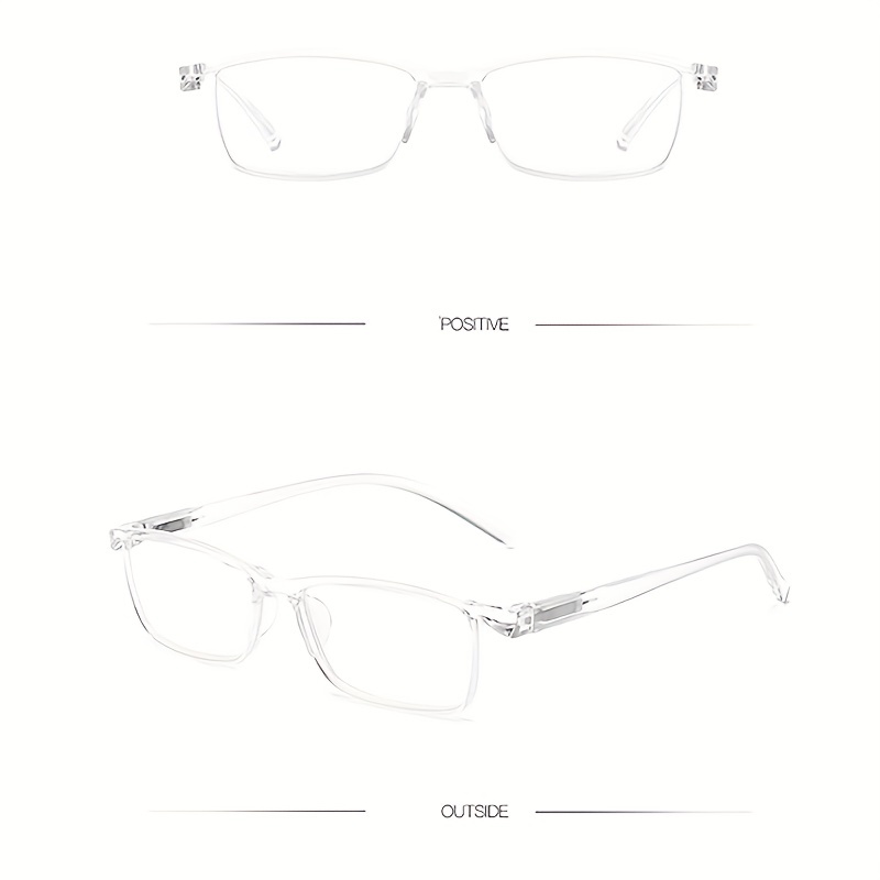 Men's Anti Light Square Frame Reading Glasses