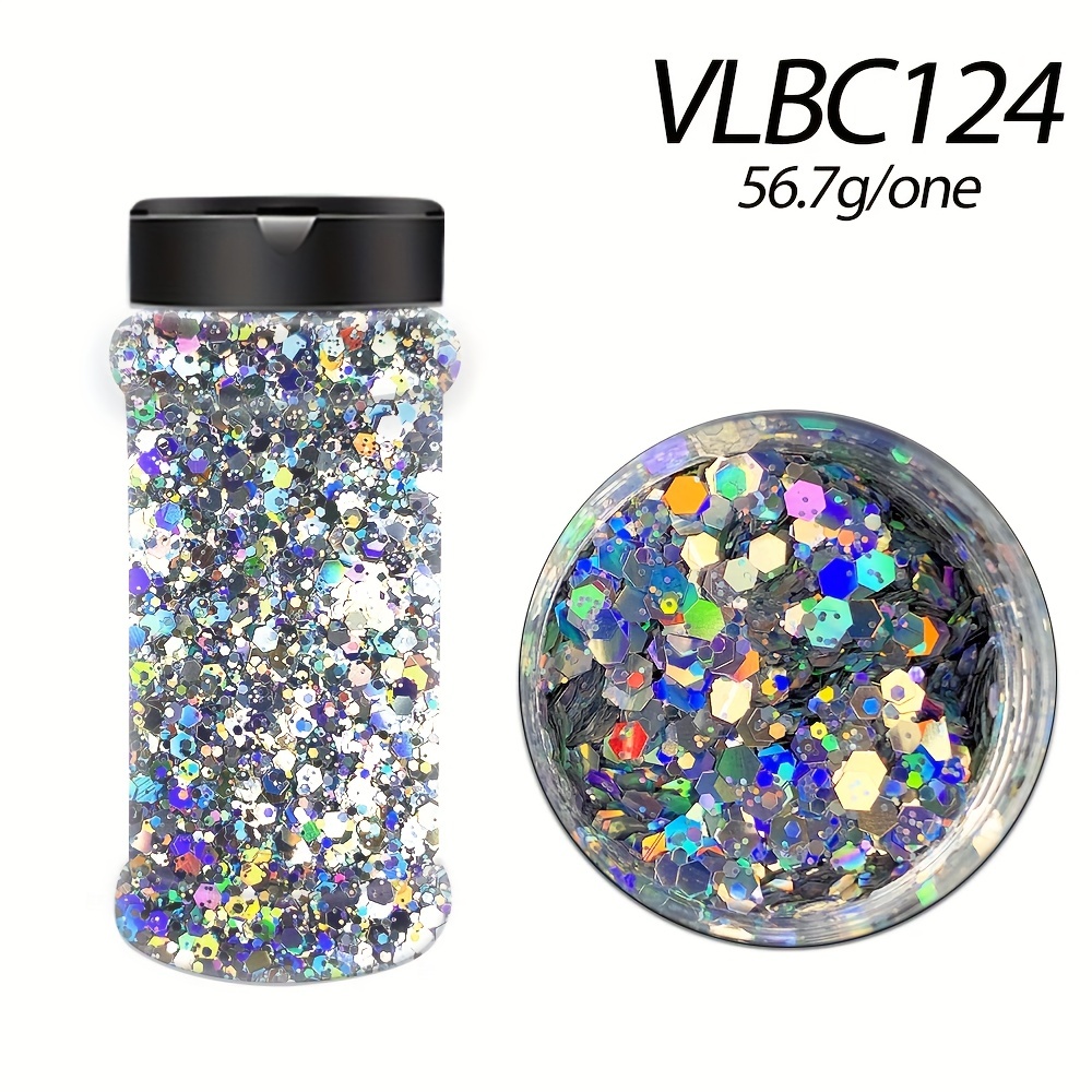 Holographic Chunky Glitter for Crafts & Nails